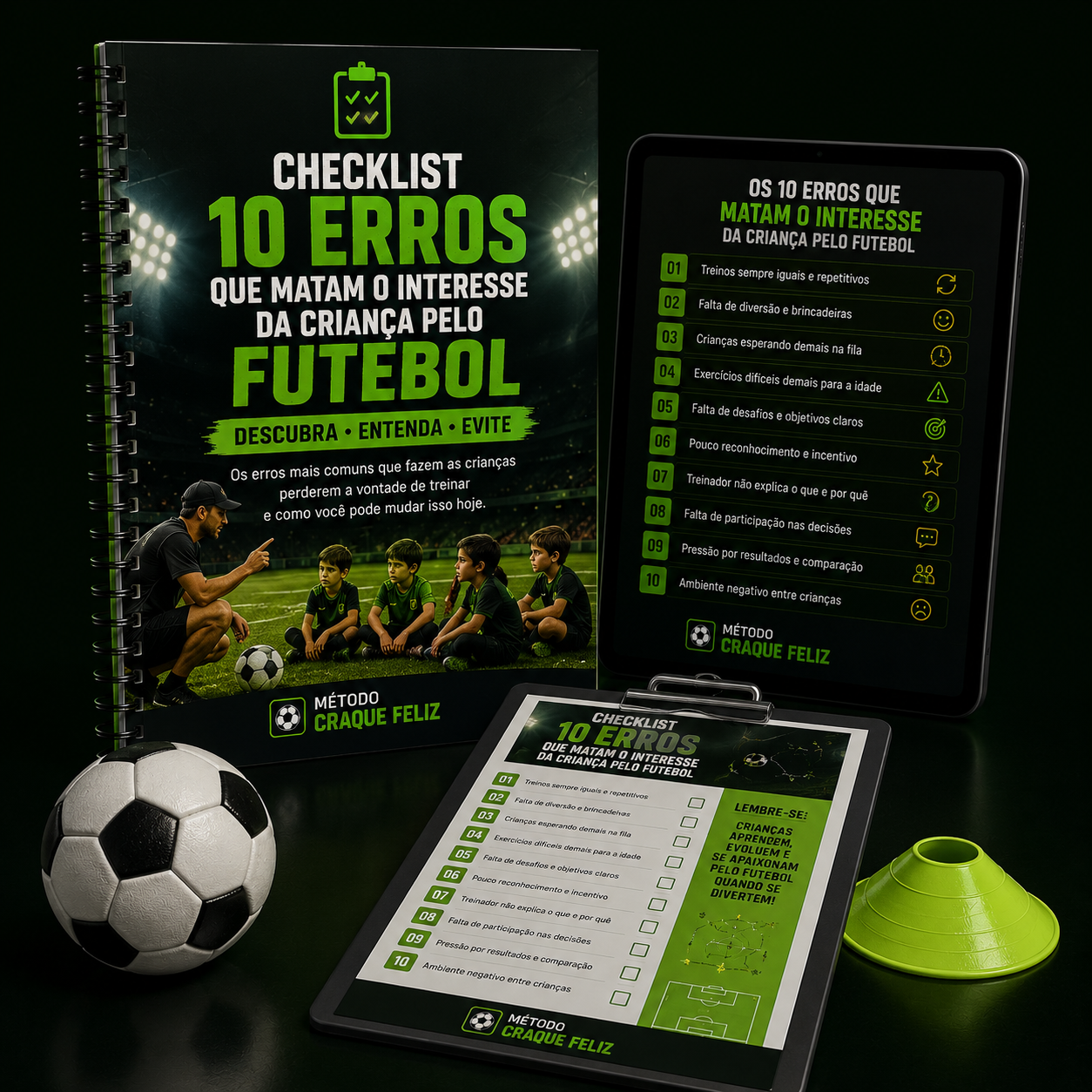 Checklist: 10 Erros que Matam o Interesse da Criança pelo Futebol