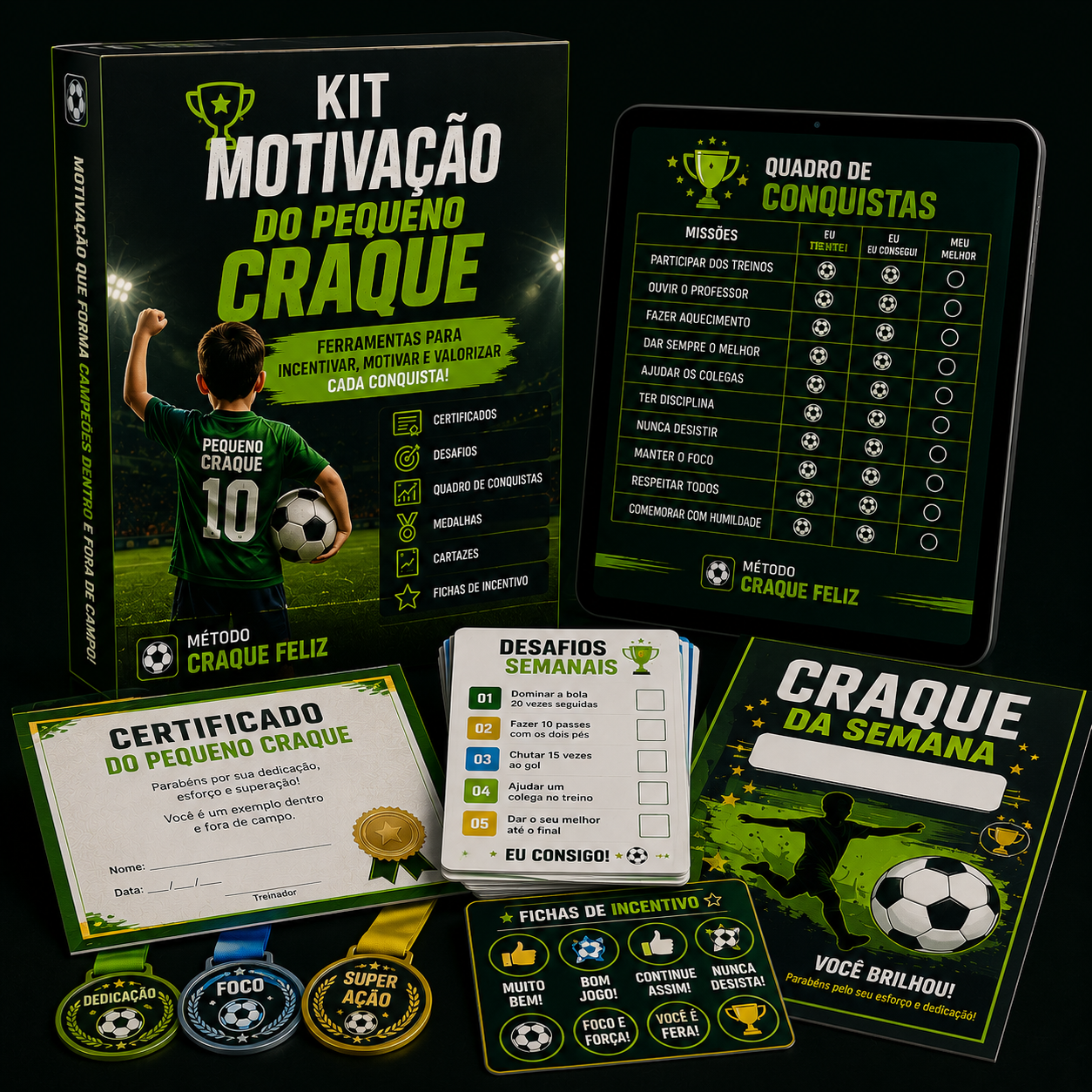 Kit Motivação do Pequeno Craque